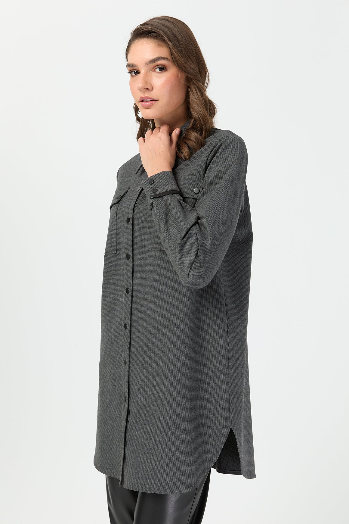 Çift Cepli Tunik  Antrasit