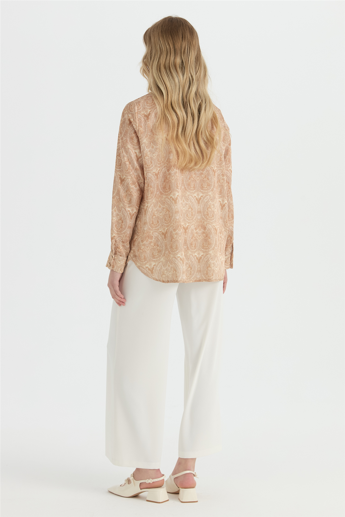Desenli Tunik  Camel