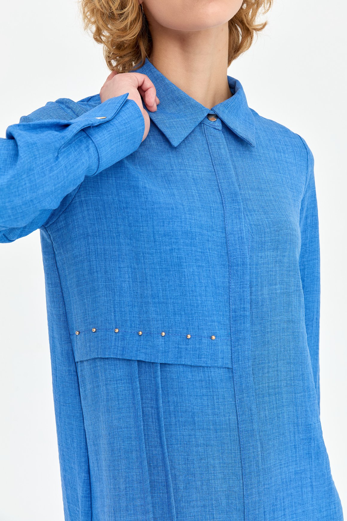 Eco Kumaş Rahat Kullanımlı Uzun Kurtarıcı Tunik  İndigo