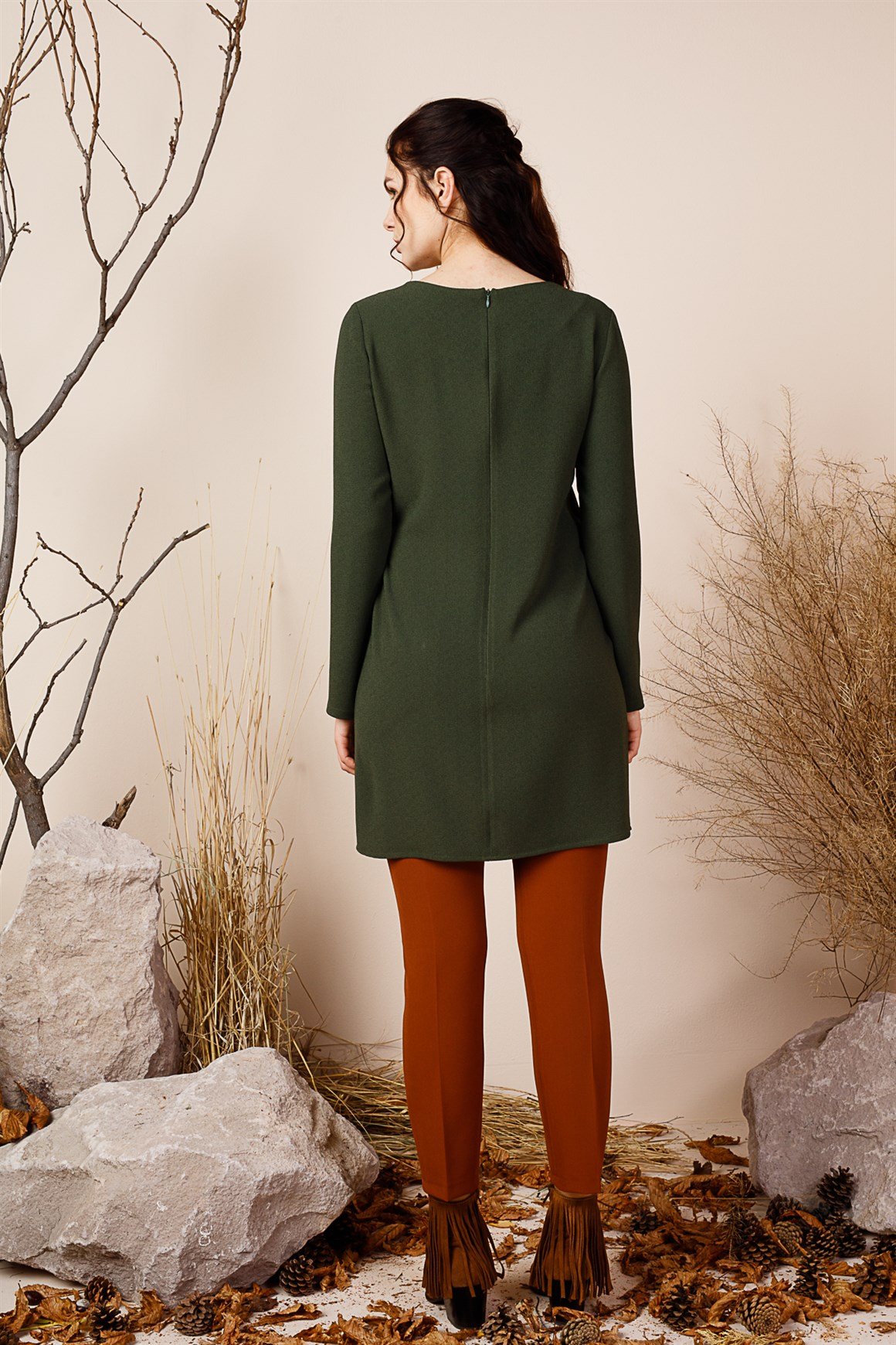 Khaki - Tunic with Accessories