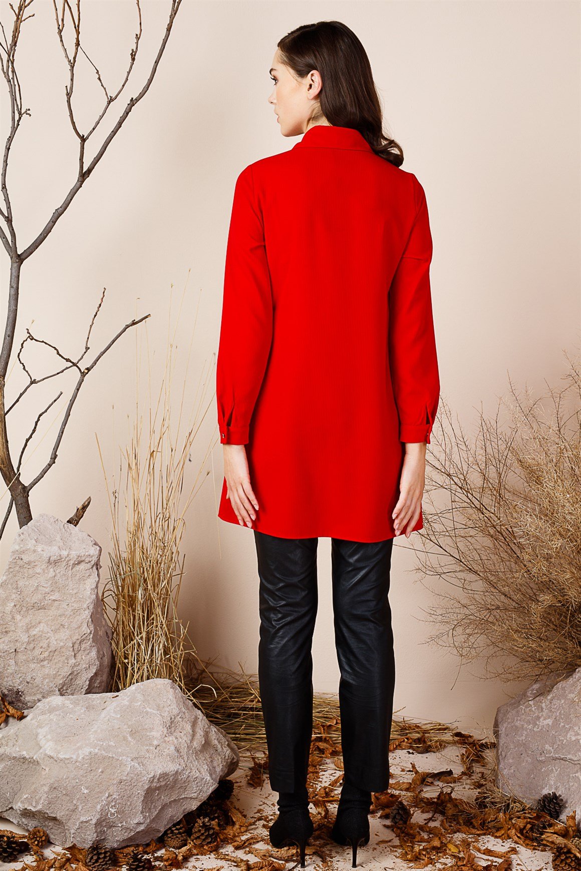 Red - Shirt Tunic