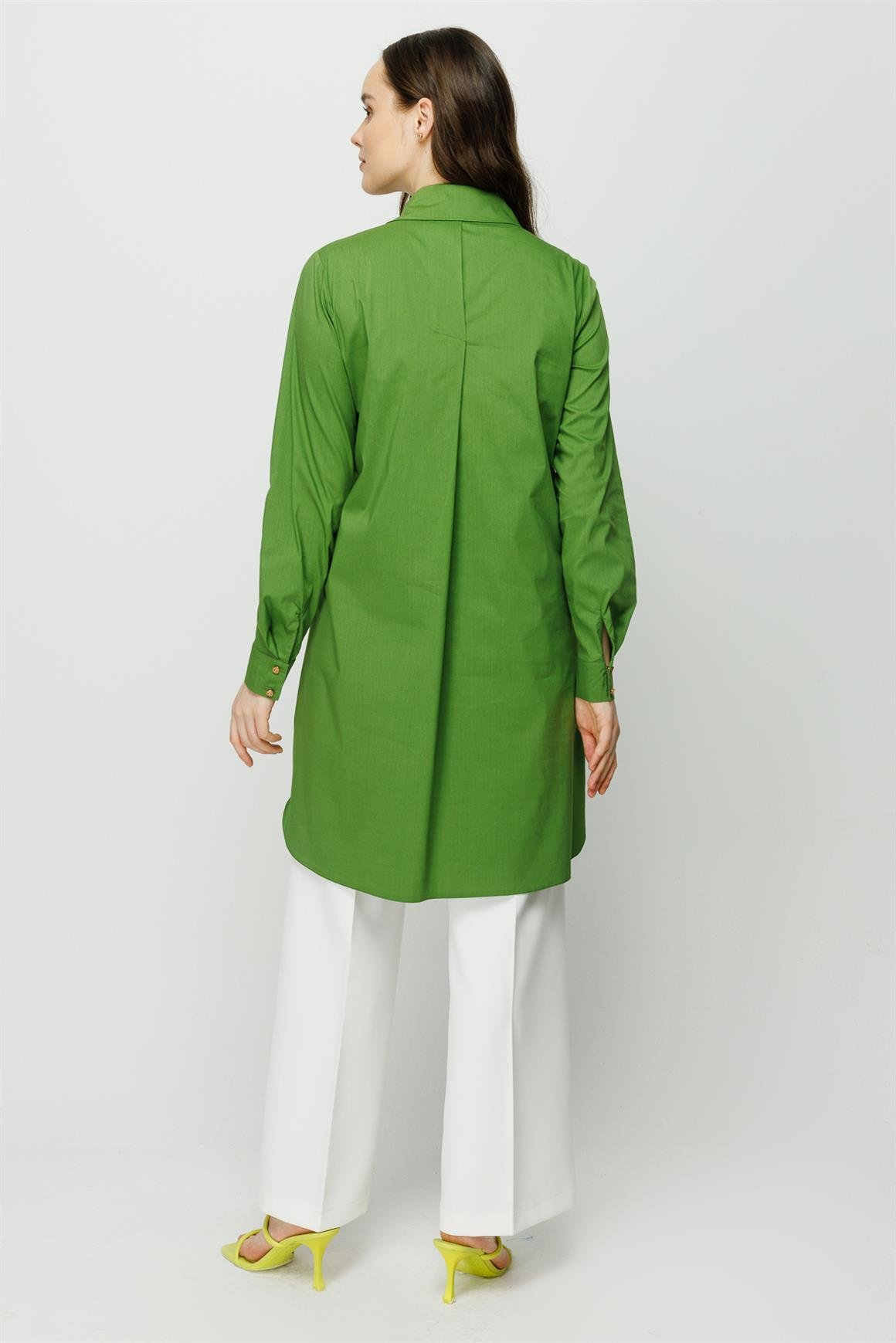 Pamuk Kumaş Tunik  Yeşil