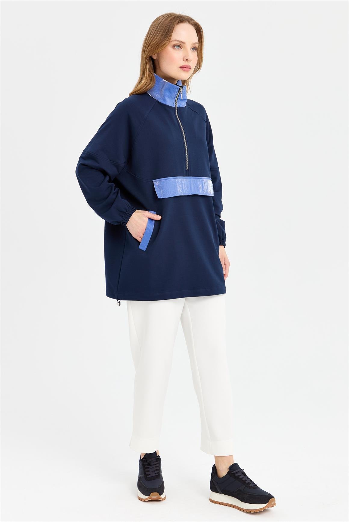Parlak Garnili Sweatshirt  Laci
