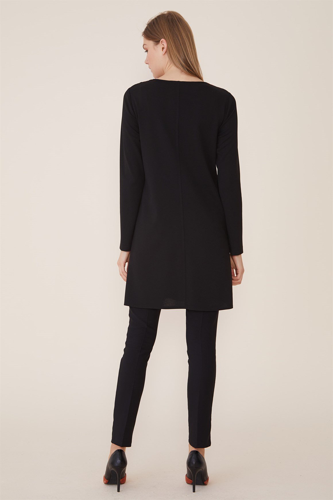Black - Stamp Combined Tunic