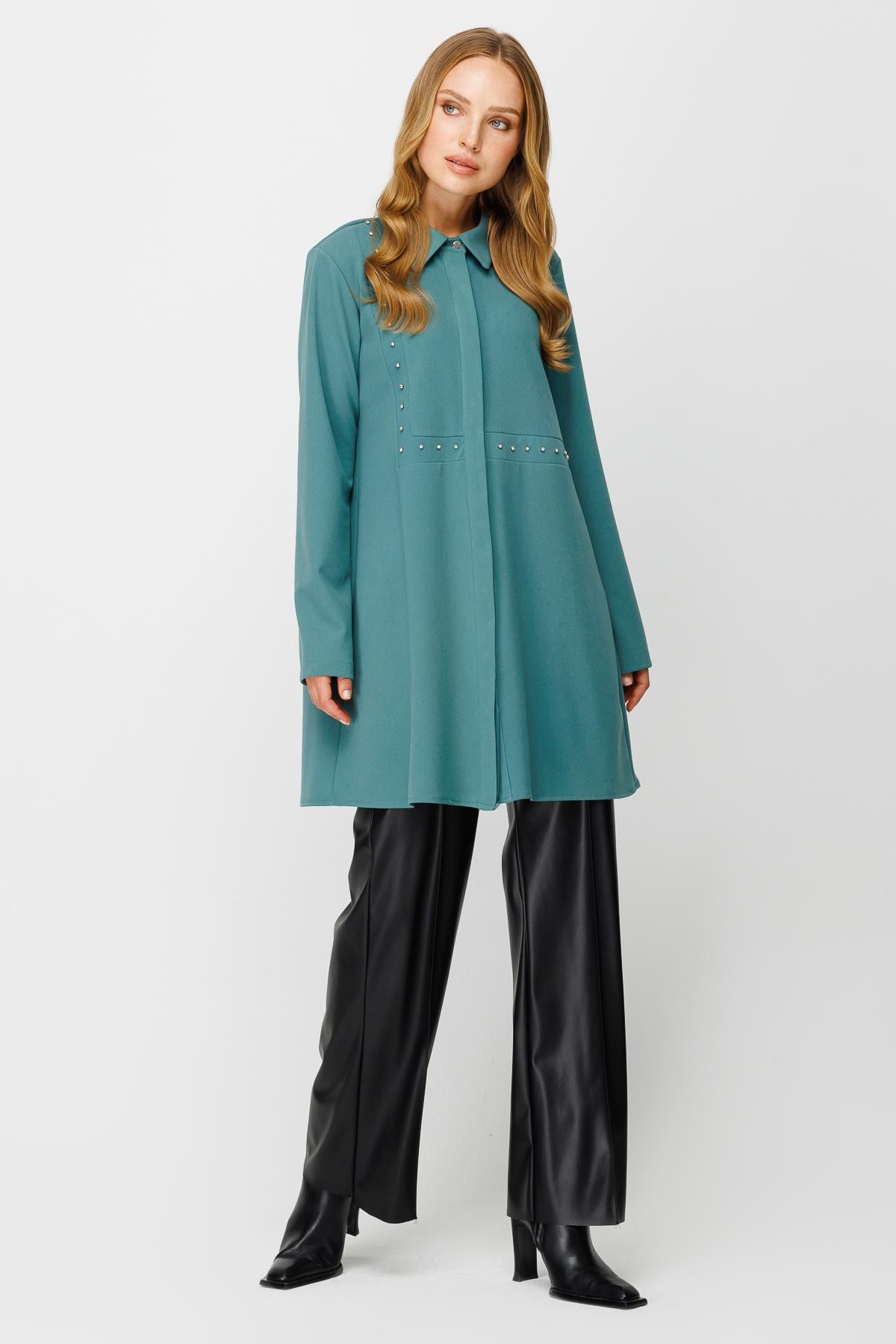 Swarows Taş Detaylı Tunik  Mint