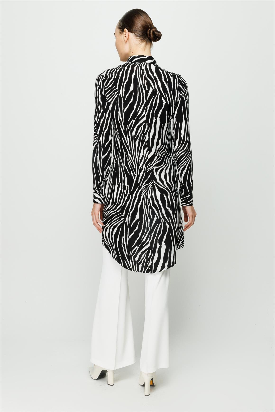 Tiger Desen Tunik  Siyah
