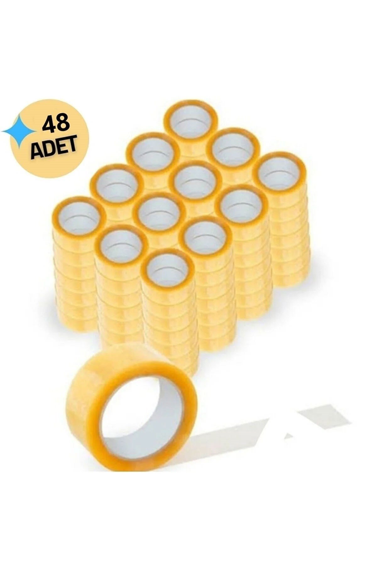 48 Adet Kopmayan Akrilik Koli Bandı Güçlü Koli Bandı