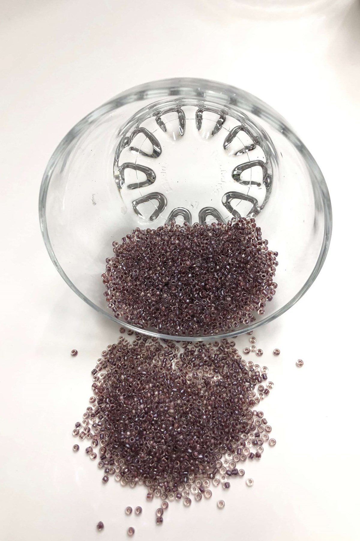 Açık Mürdüm Kum Boncuk 2 mm 50 gr