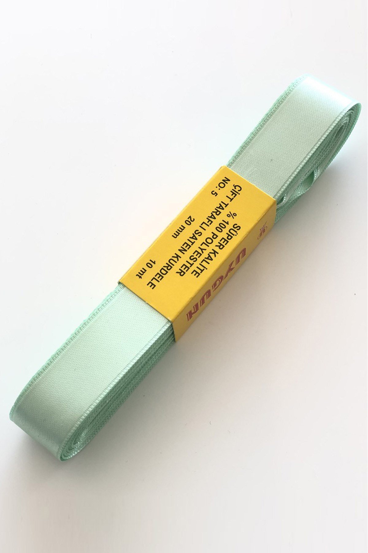 Açık Su Yeşili Saten Kurdele 2 cm