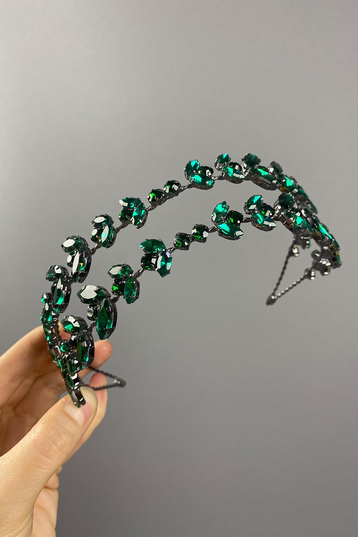 Alfa Model Çift Sıra Gelin Kına Tacı