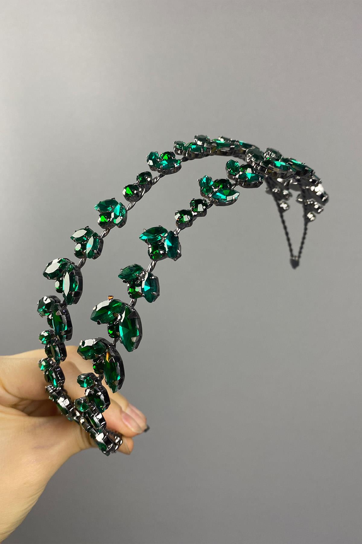 Alfa Model Çift Sıra Gelin Kına Tacı