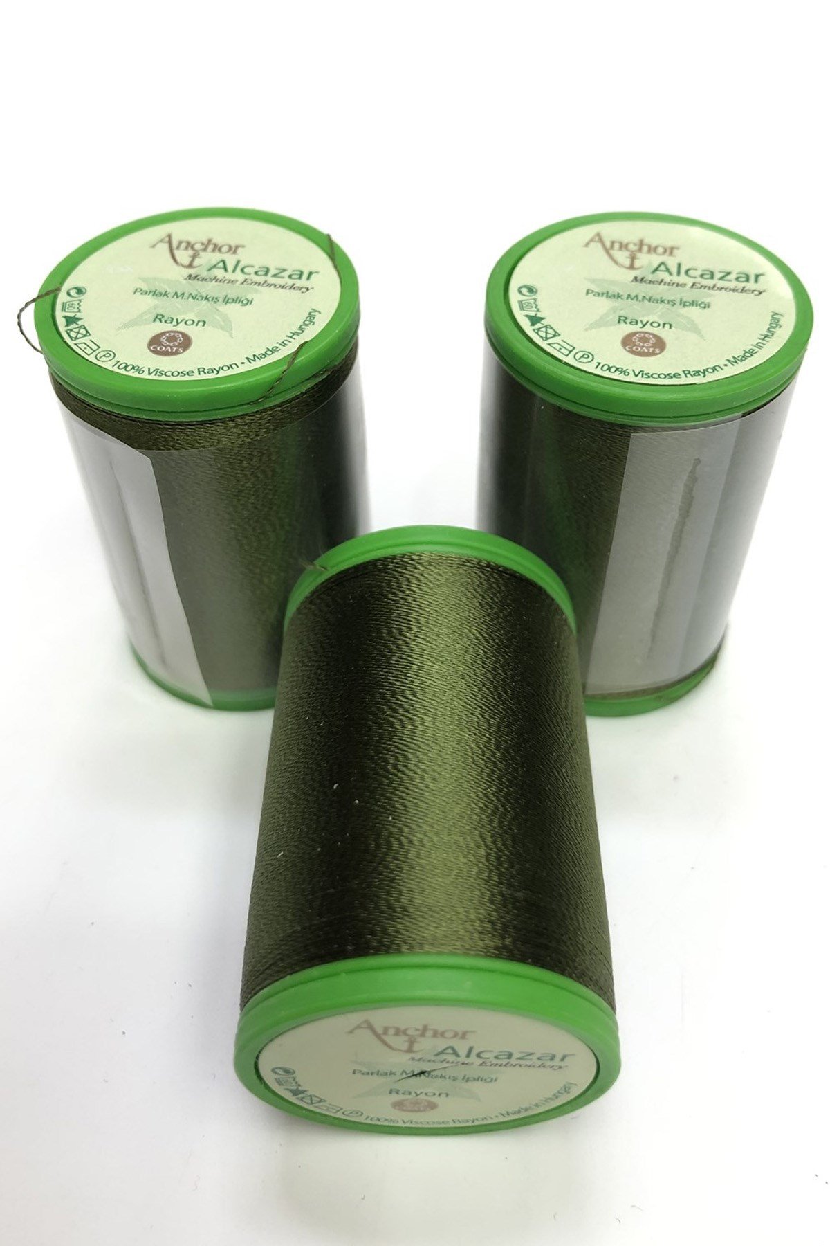 Anchor Alcazar Parlak Makina Nakış İpligi Yeşil (1 adet )