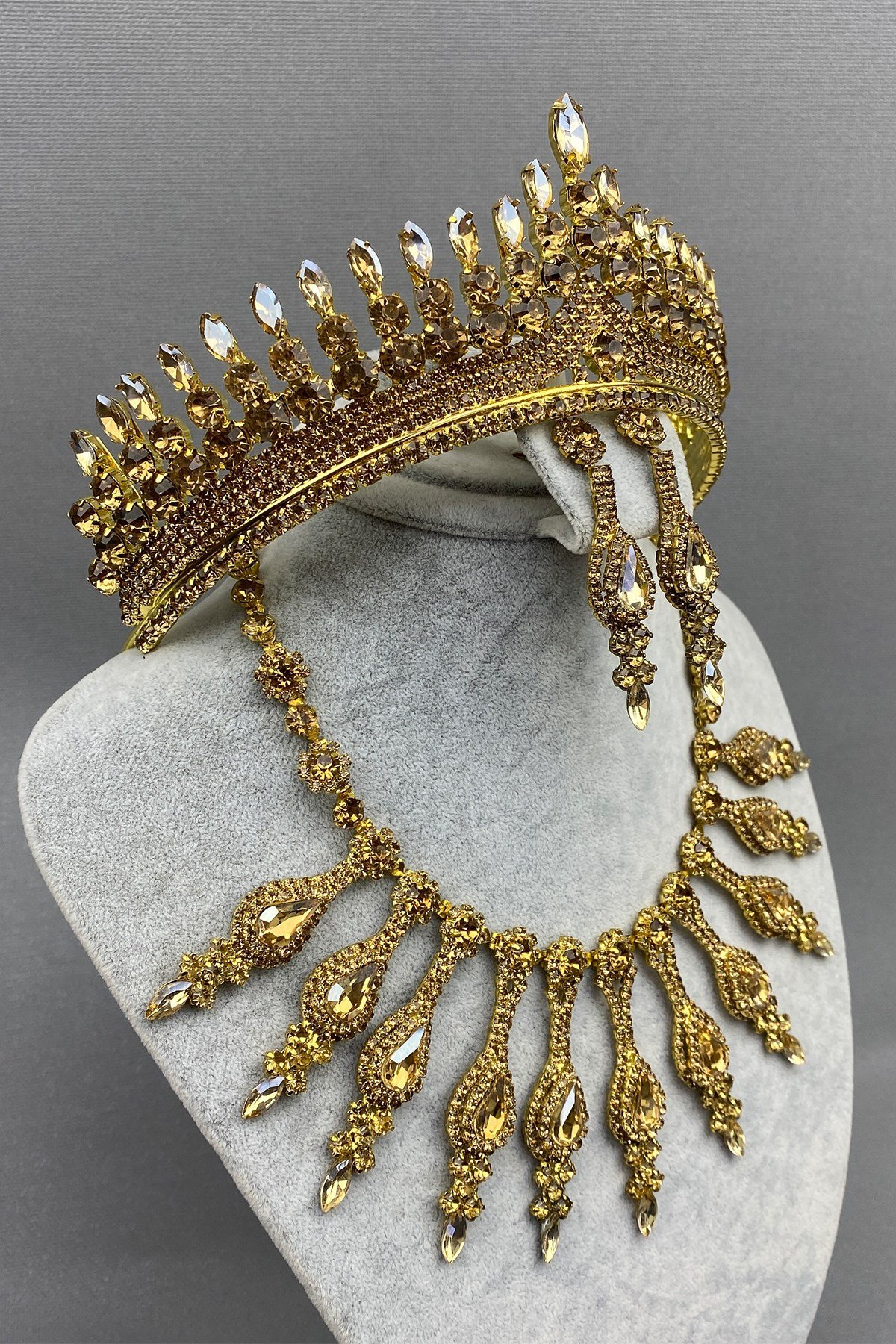 Anteras Gelin Kına Tacı ve Kolye Seti