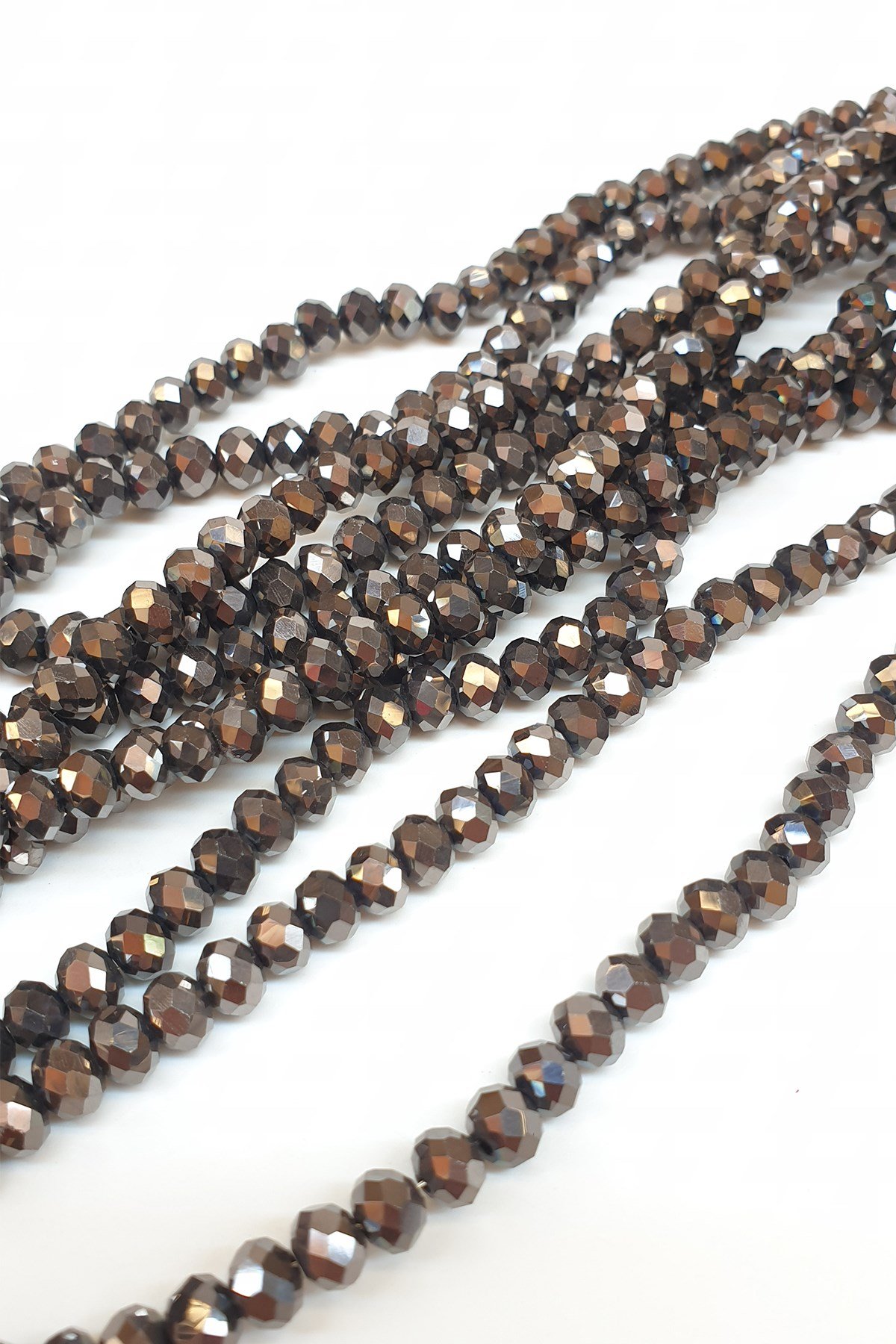 Antrasit Kaplama Kristal Boncuk 6 Mm