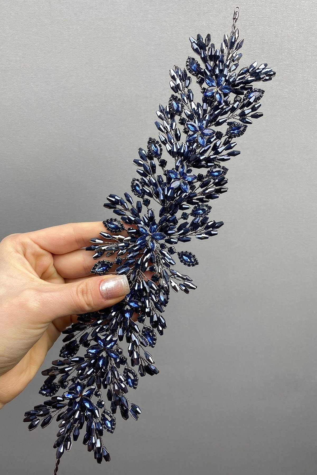 Arden Boncuklu Gelin Tacı Saç Bandı Aksesuar