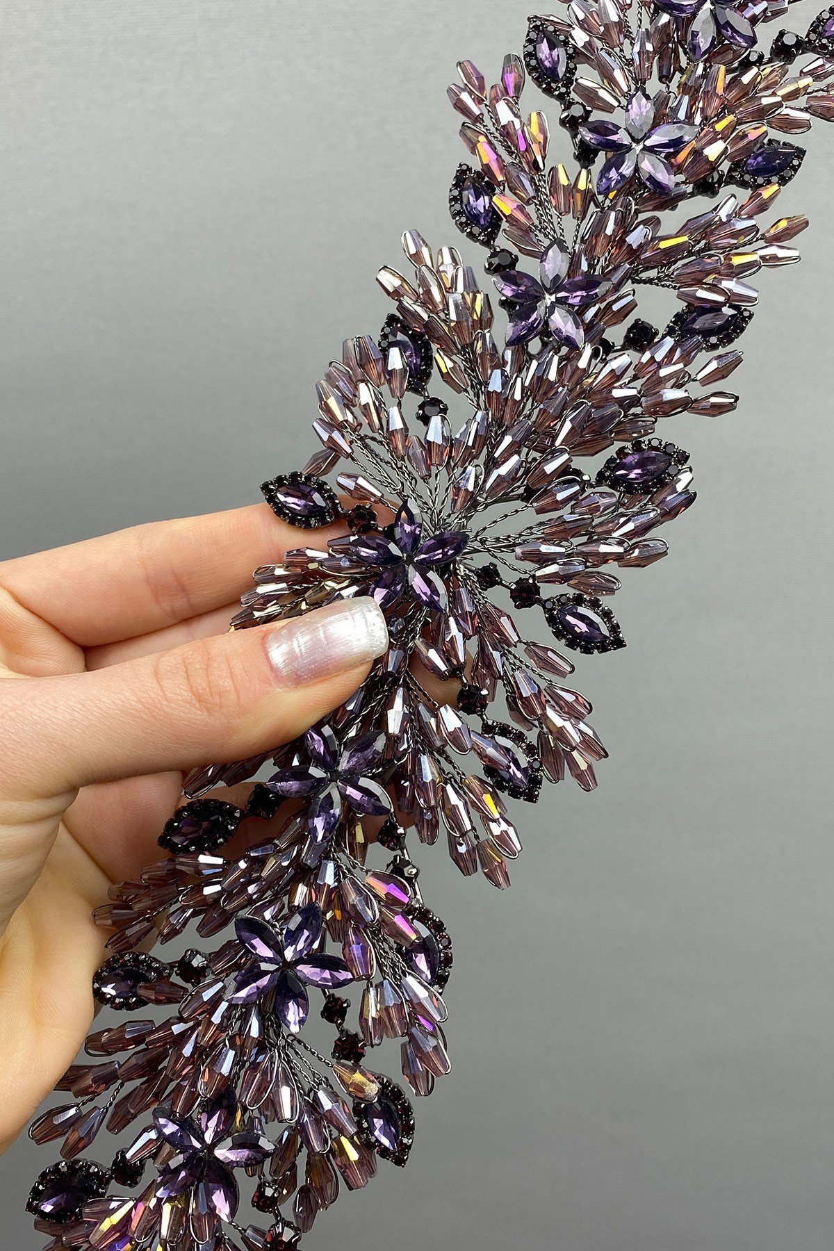 Arden Boncuklu Gelin Tacı Saç Bandı Aksesuar