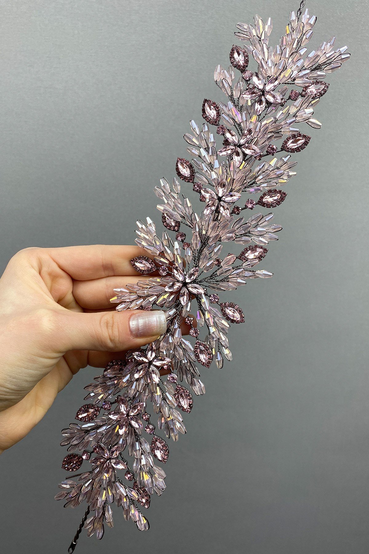 Arden Boncuklu Gelin Tacı Saç Bandı Aksesuar