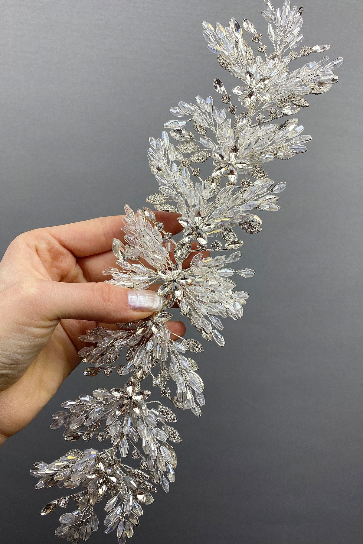 Arden Boncuklu Gelin Tacı Saç Bandı Aksesuar