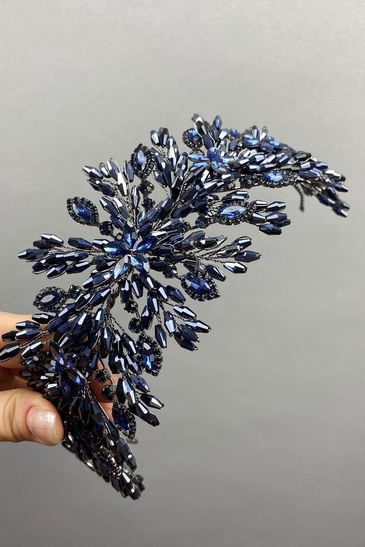 Arden Boncuklu Gelin Tacı Saç Bandı Aksesuar