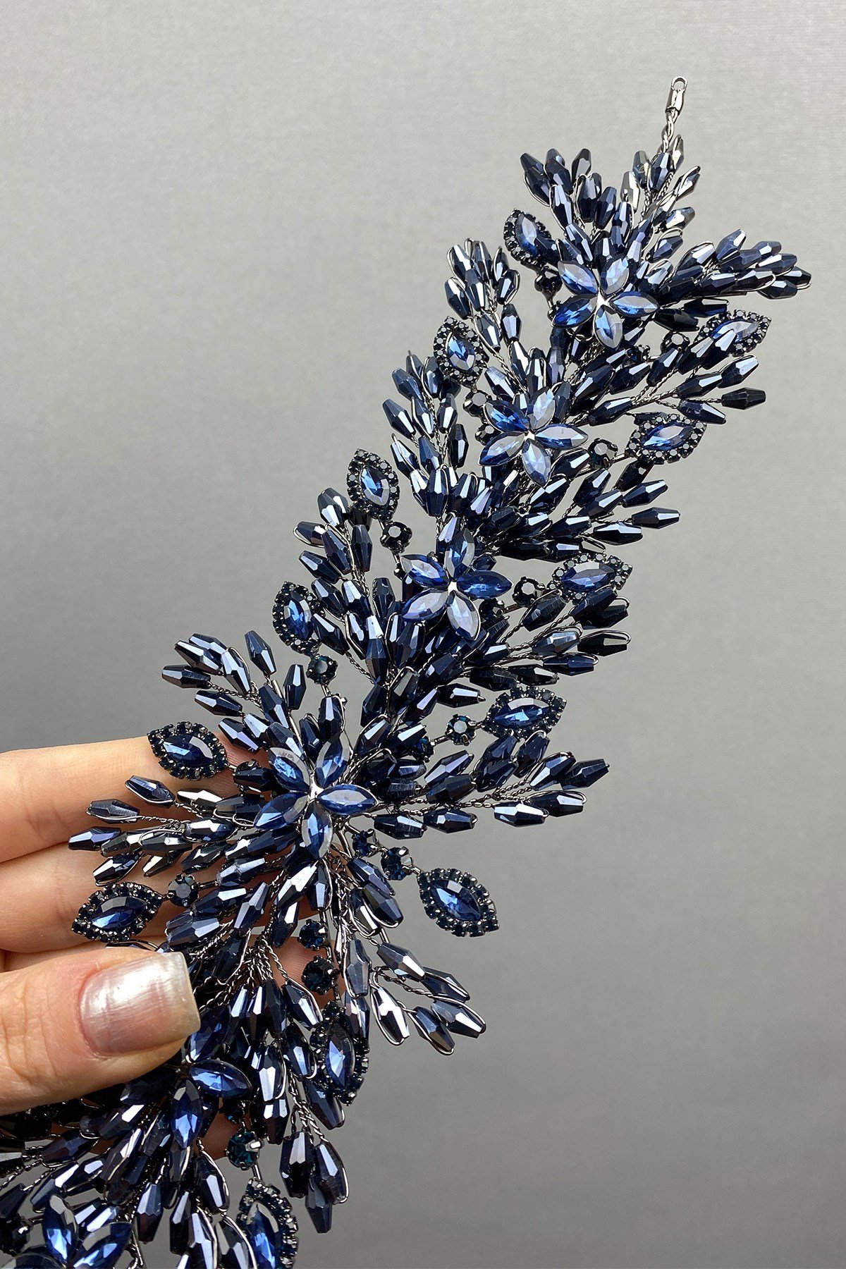 Arden Boncuklu Gelin Tacı Saç Bandı Aksesuar