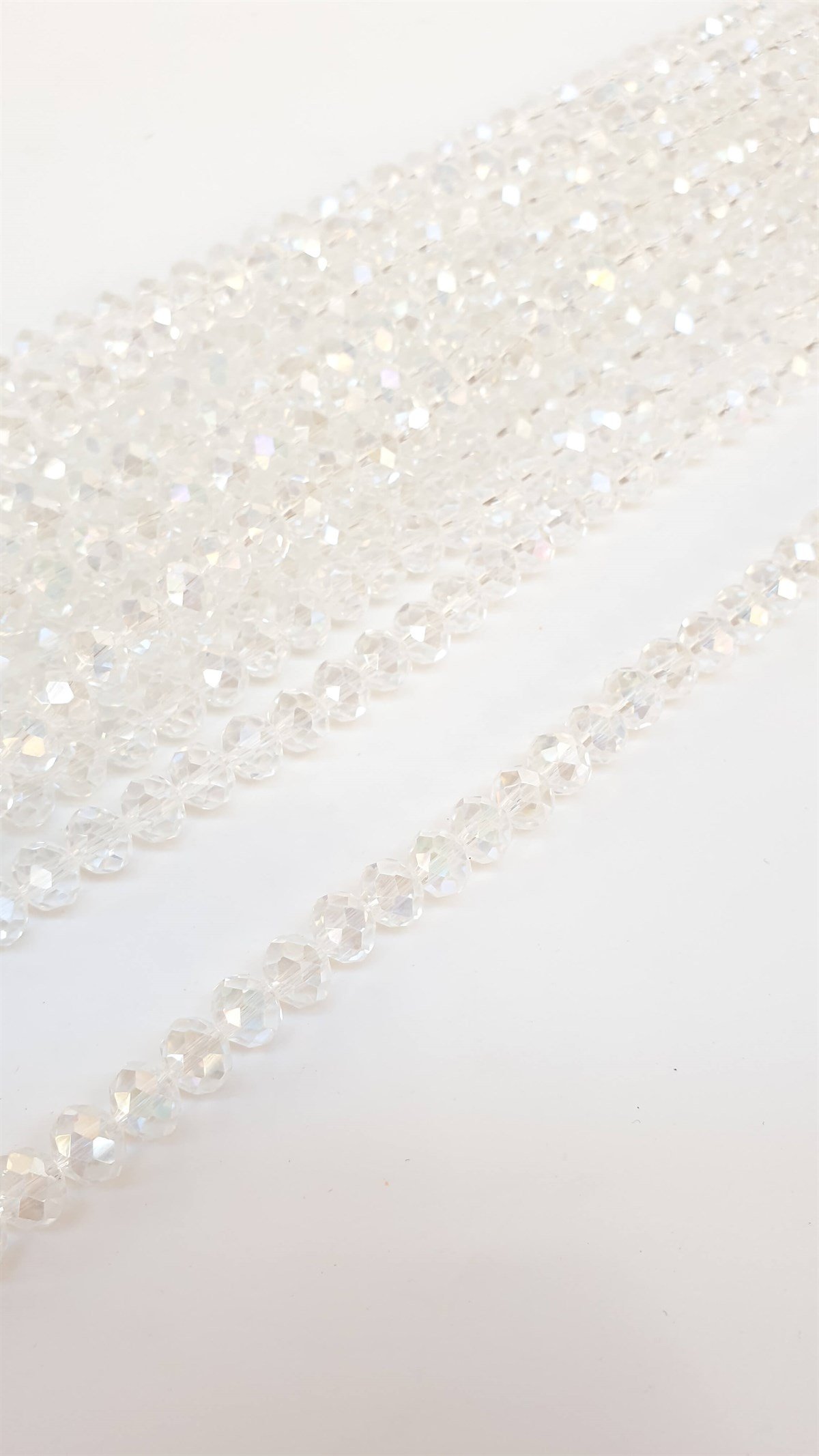 Az Janjanlı Şeffaf Kristal Boncuk 8 mm