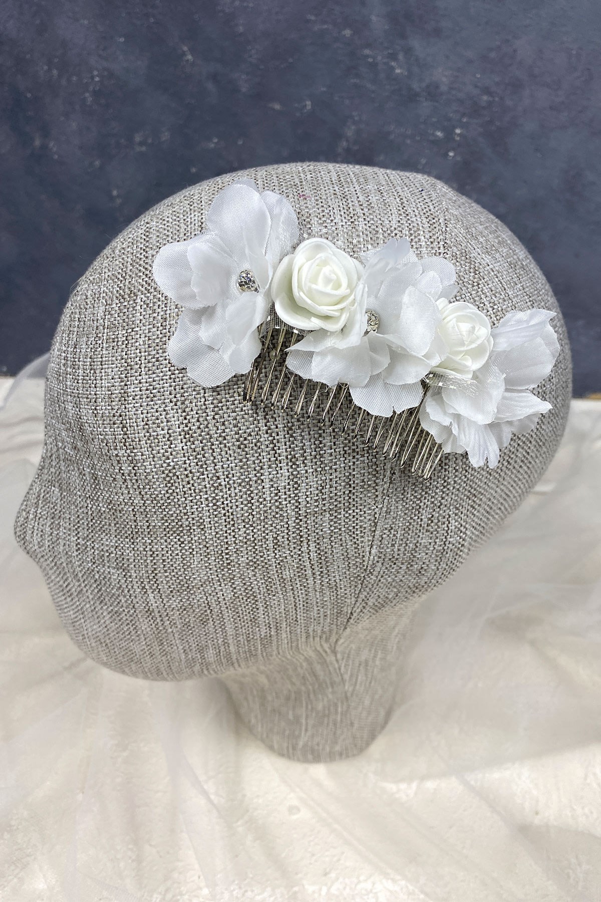 Bahar Dalı Çiçekli Tasarım Gelin Saç Tokası