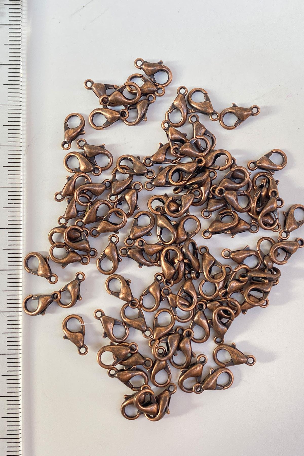 Bakır Renk Kolye Ve Bileklik Papagan Klipsi 1000 Adet