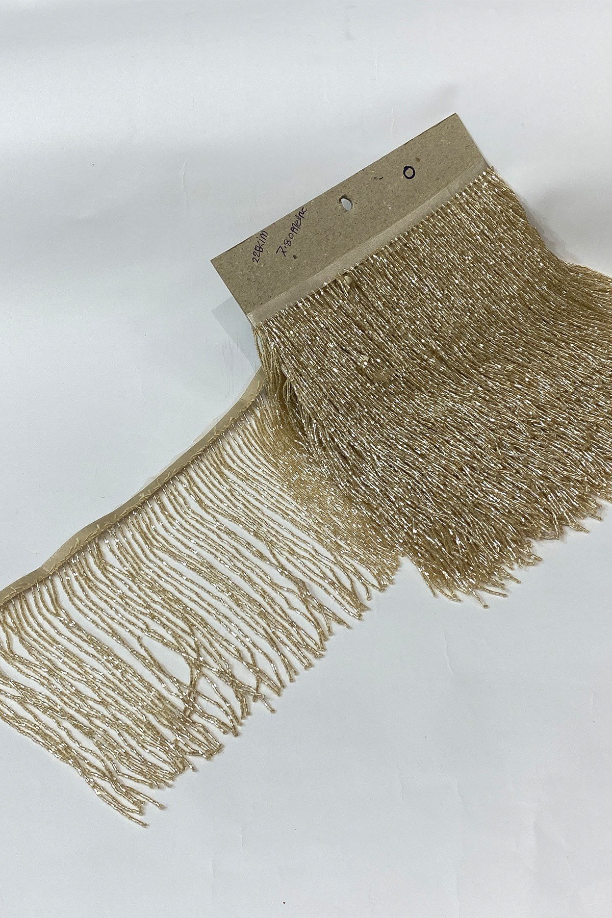 Bal Rengi Boncuklu 15 cm Saçak Püskül