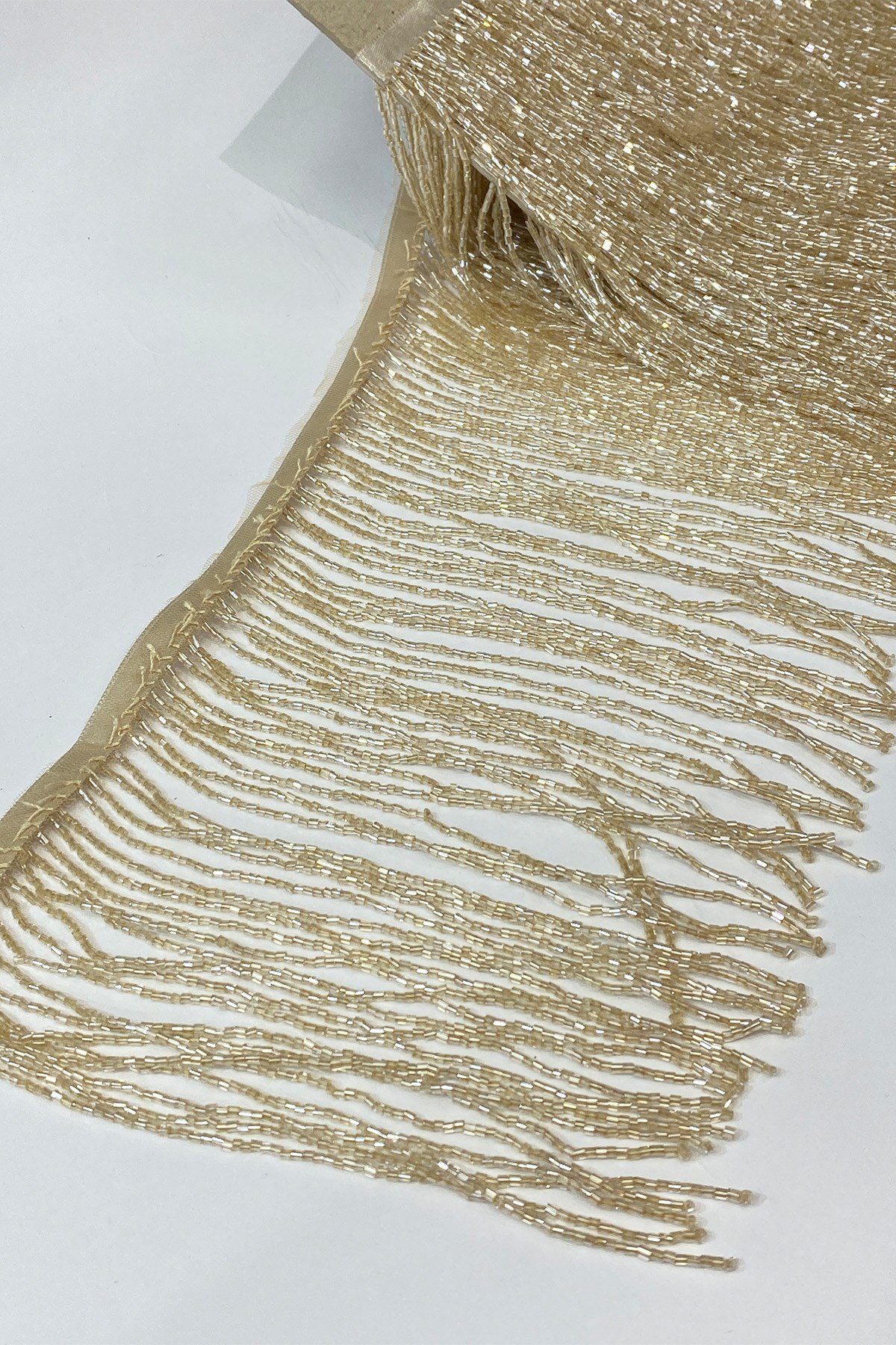 Bal Rengi Boncuklu 15 cm Saçak Püskül