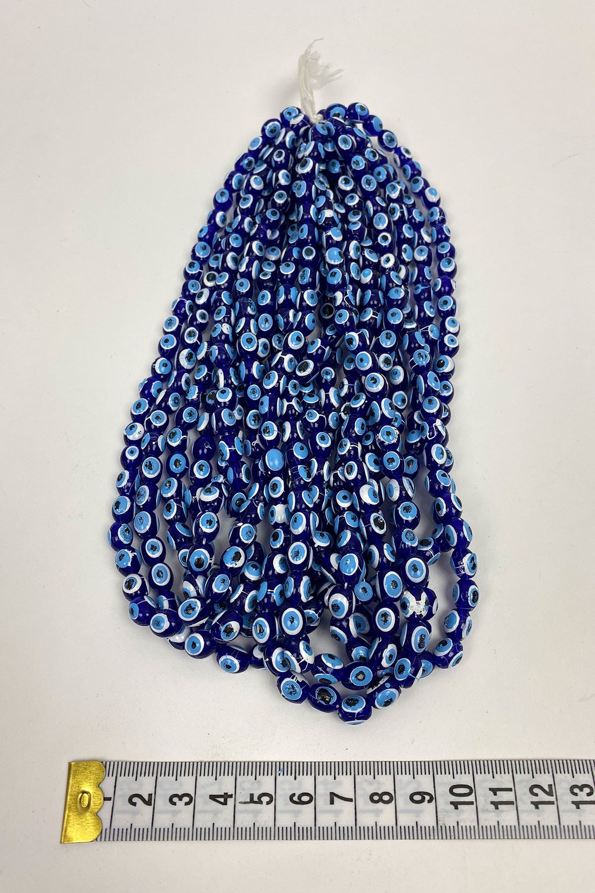 Basık Nazar Boncuğu 10 Dizi 8 mm