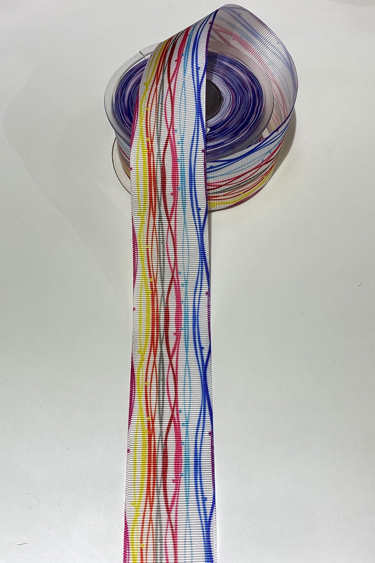 Baskılı Grogren Kurdele 1 mt 4 Cm Renkli