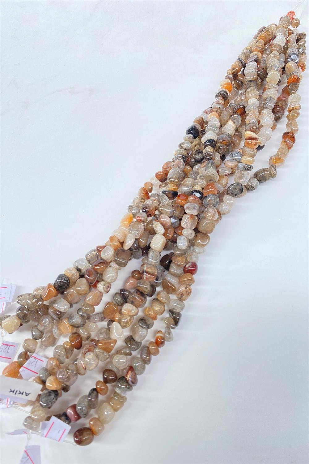 Bej Çakıl Taşı Kesim Akik Doğal Taş