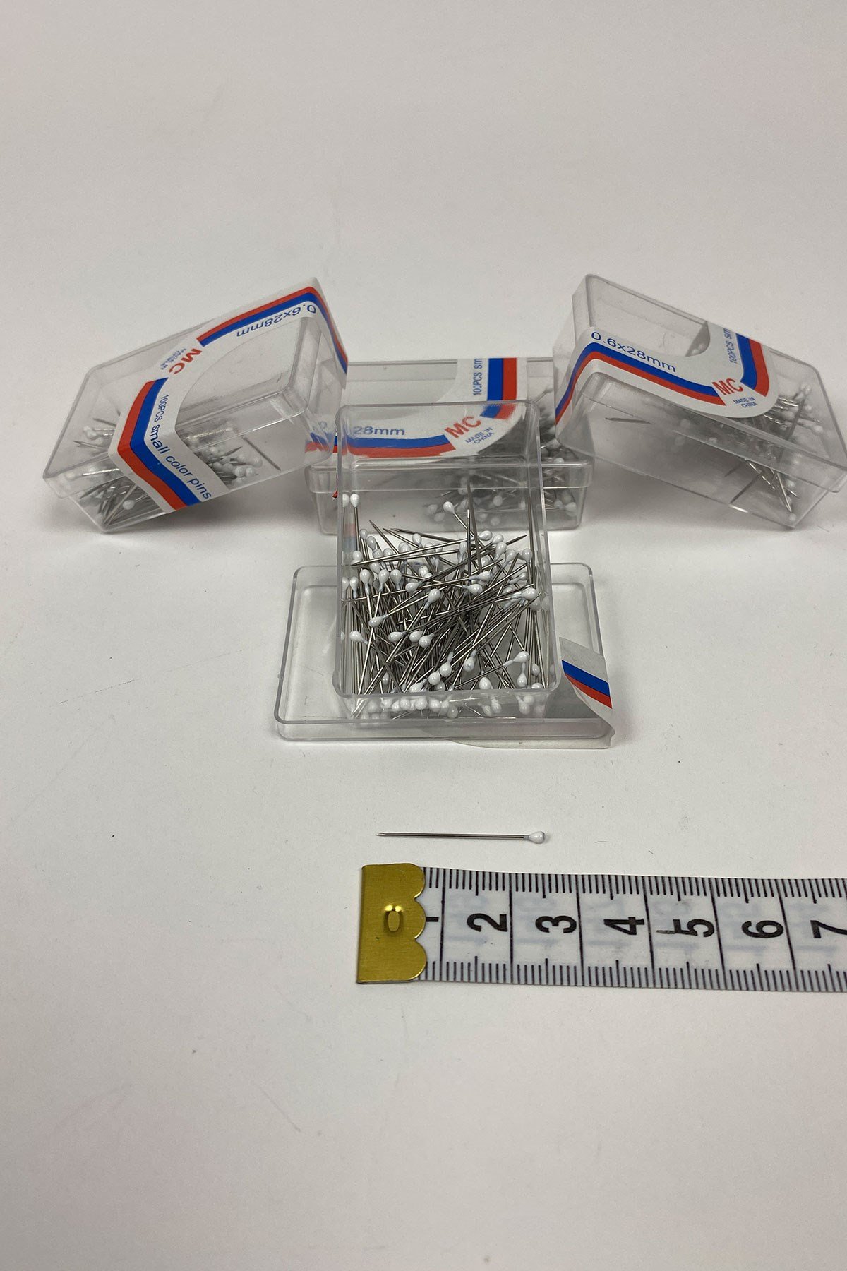 Beyaz Başlı Toplu İğne 100 lü 10 Kutu