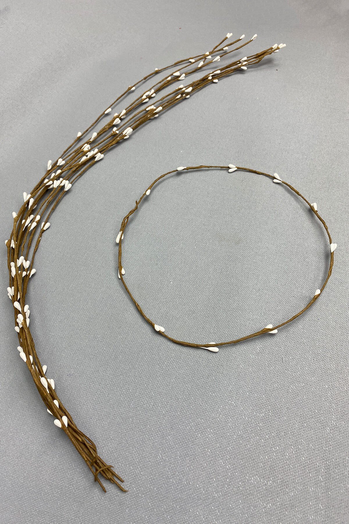 Beyaz Tohumlu Tel Taç 10 Adet