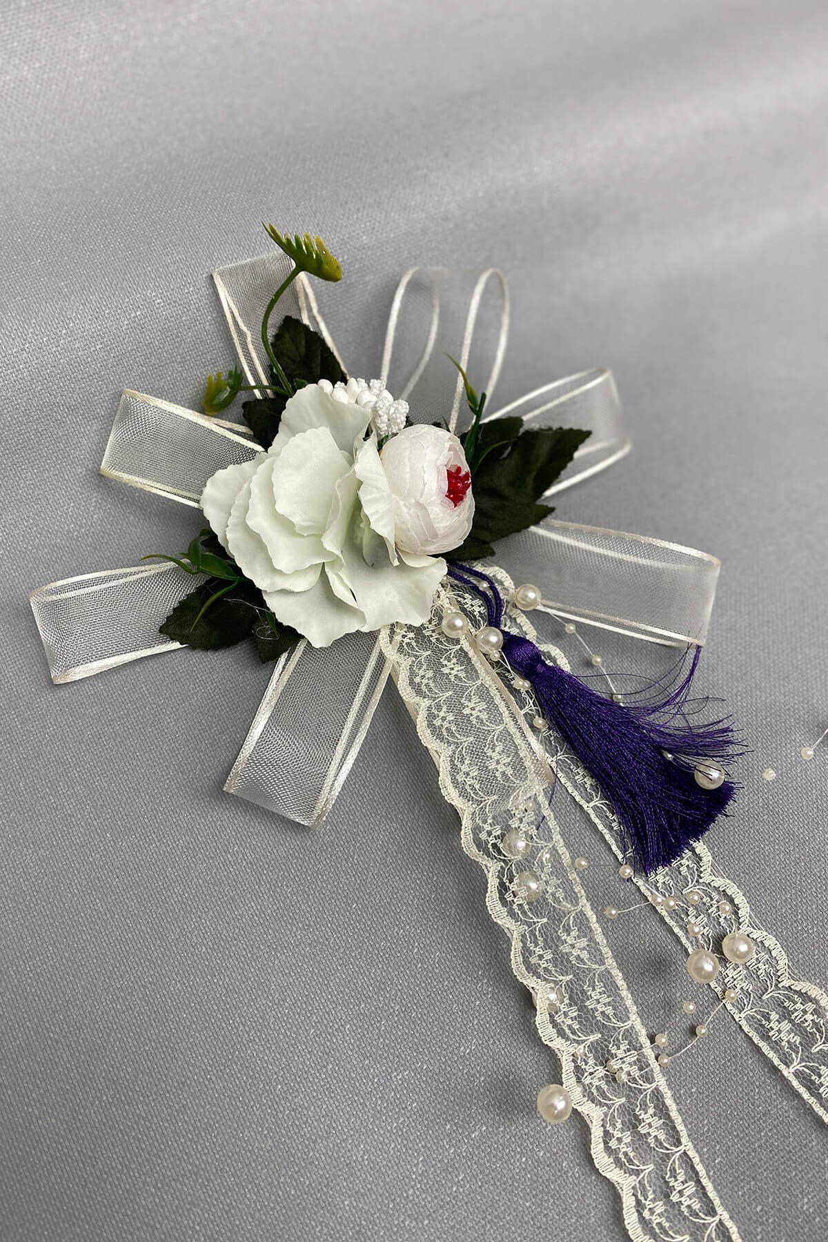 Bohça Bavul ve Konvoy Araba Süsü 1 Adet Krem