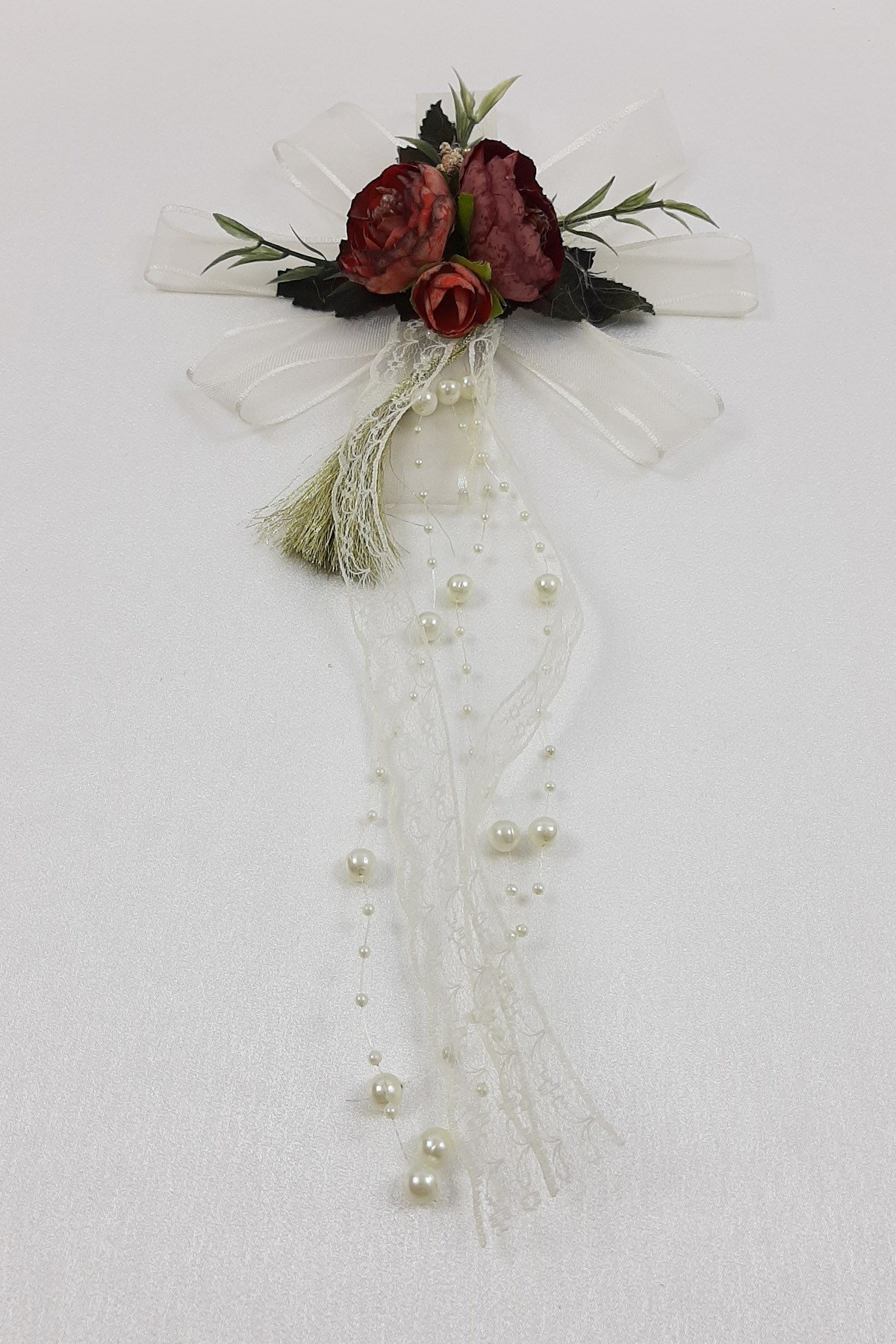 Bordo Rengi Bohça Bavul Süsü