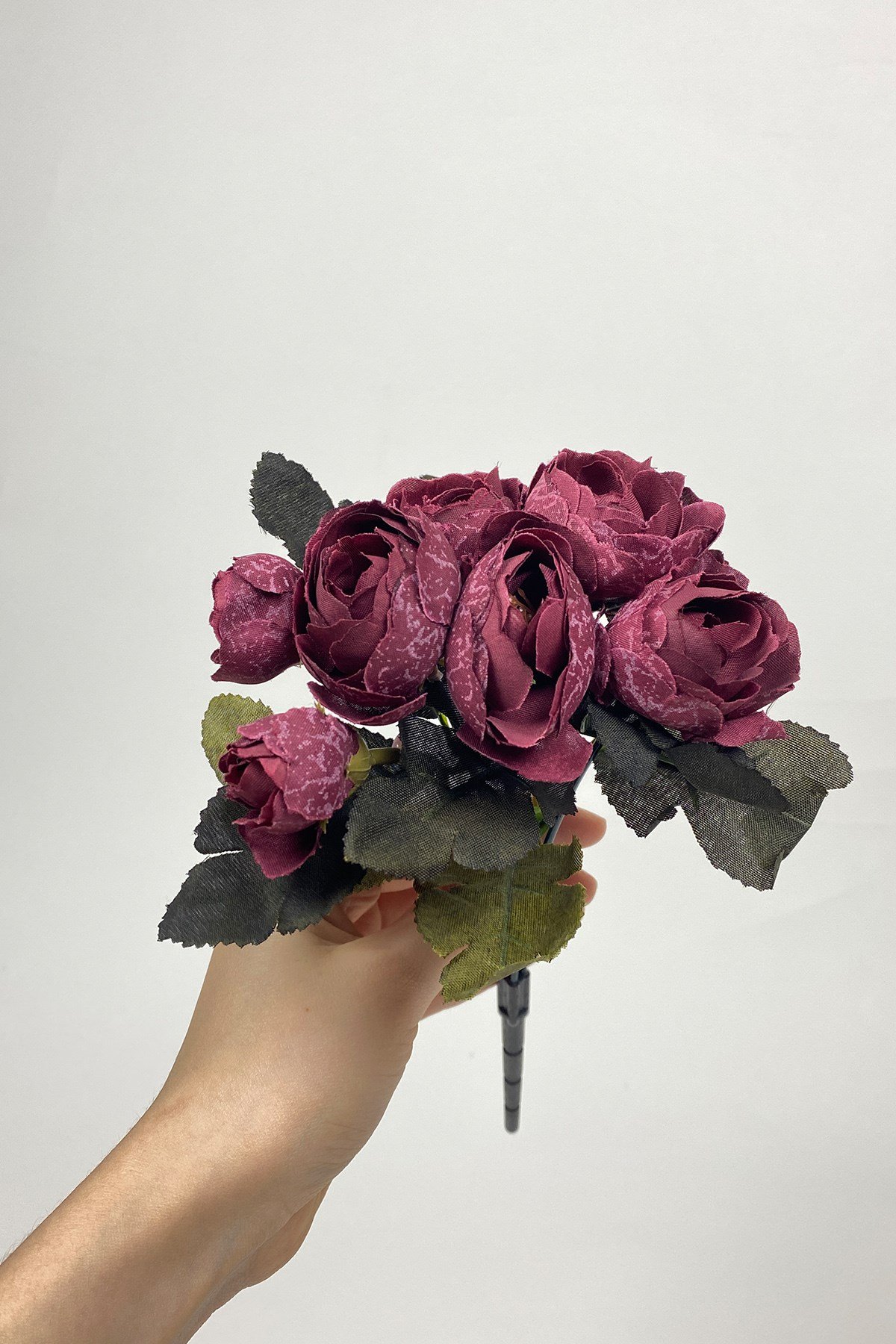 Bordo Şakayık Eren Gül Yapay Çiçek 1 Demet