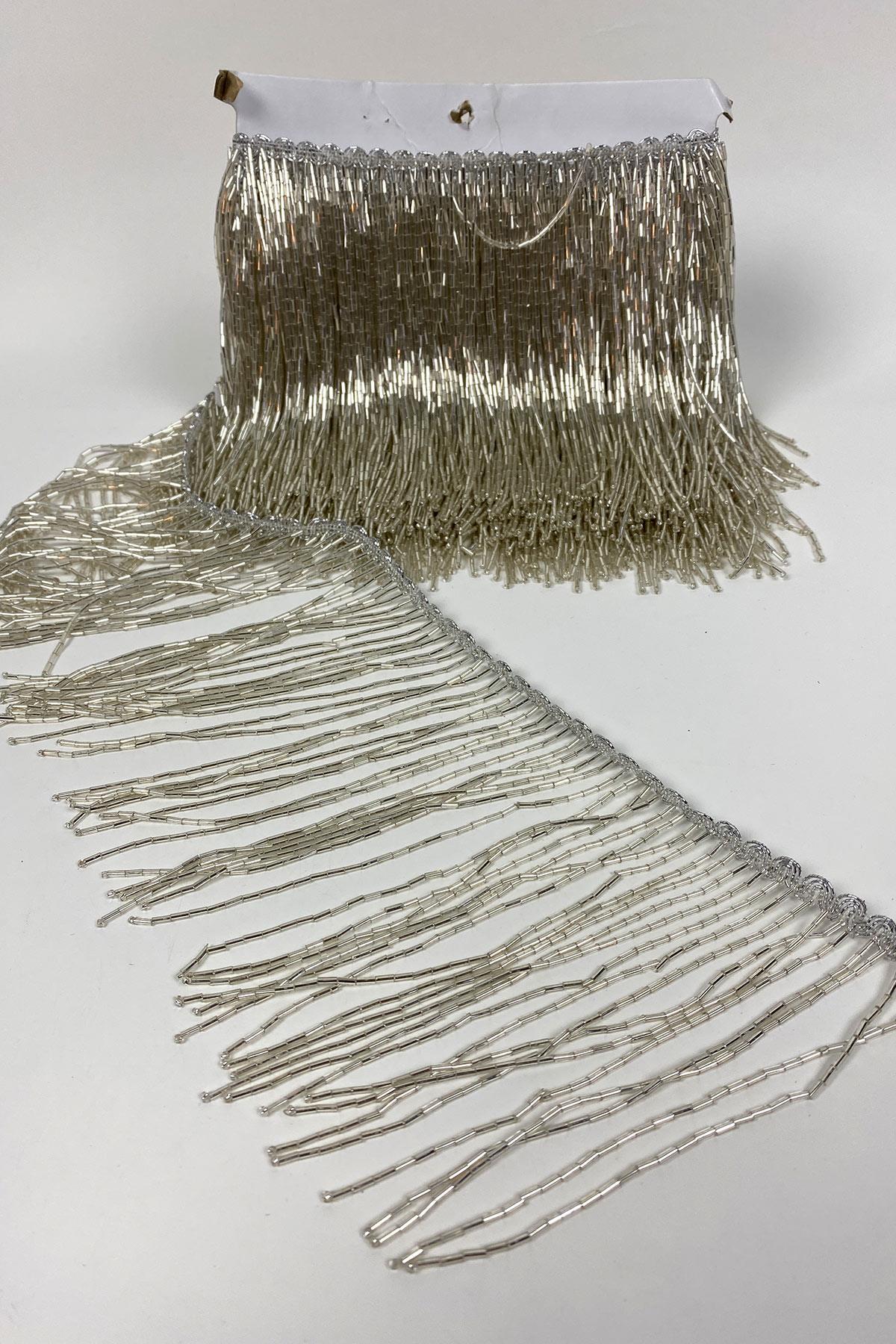 Boru Boncuklu 15 cm Saçak Püskül 1 mt