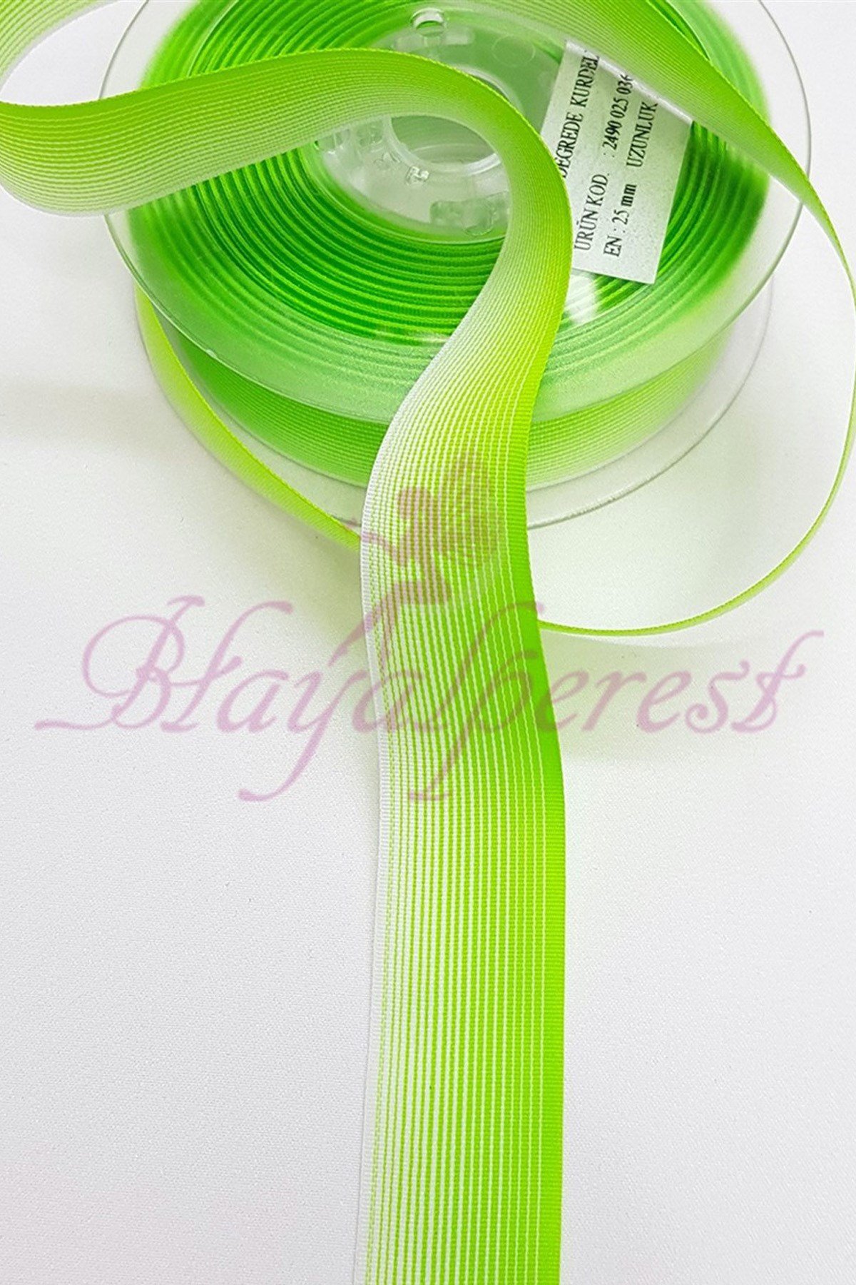 Çizgili Degrade Kurdele 2,5Cm