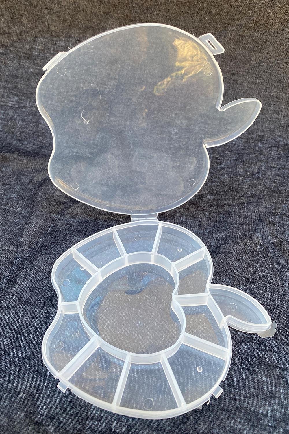 Elma Model Şeffaf Boncuk Kutusu,Mazleme Kutusu