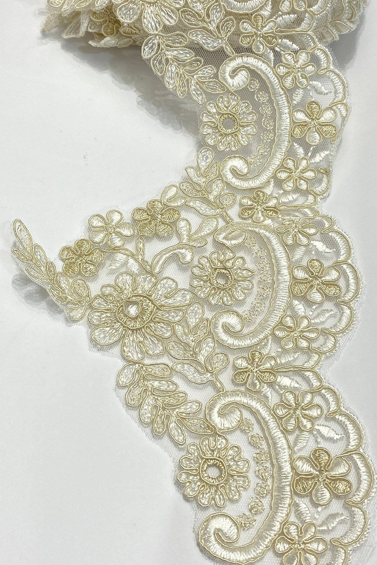 Fransız Güpür Şerit Dantel