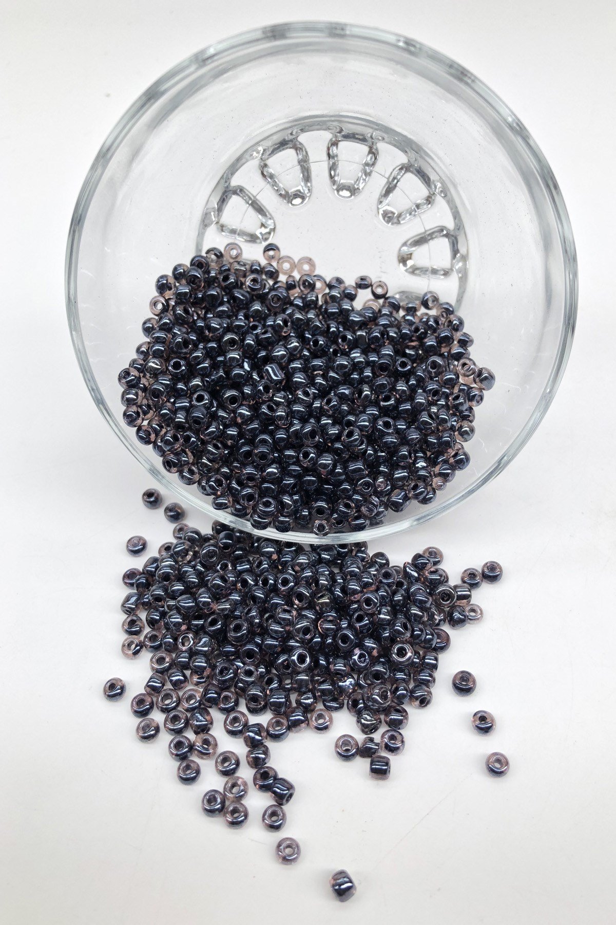 Füme Şeffaf Kum Boncuk 4 mm