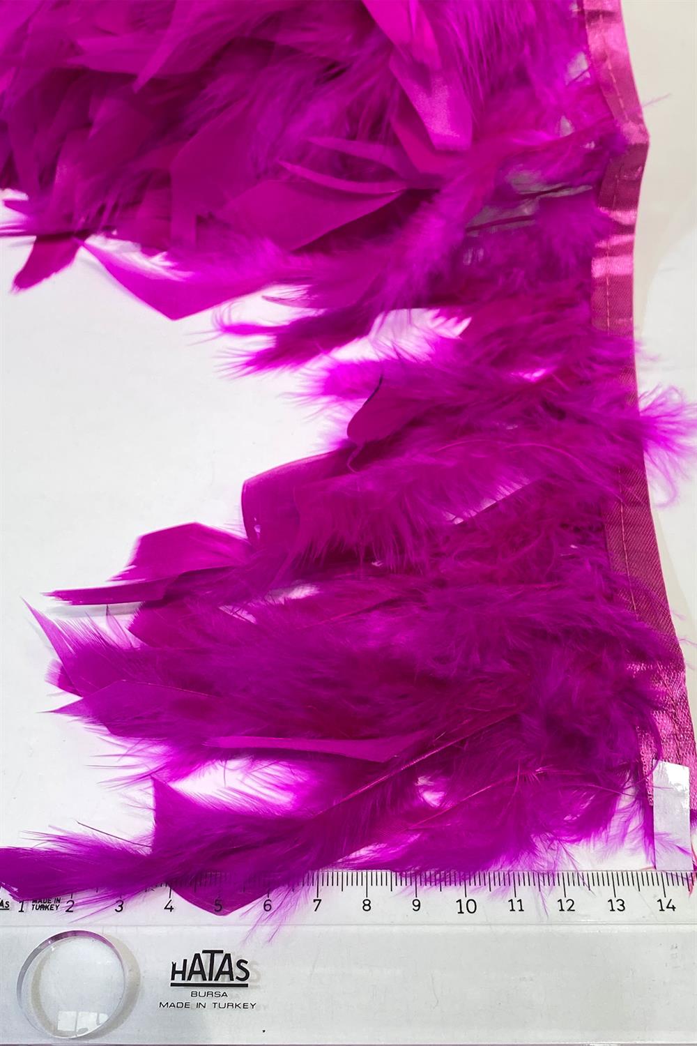Fuşya Kaz Tüyü Otriş Biyeli Tüy