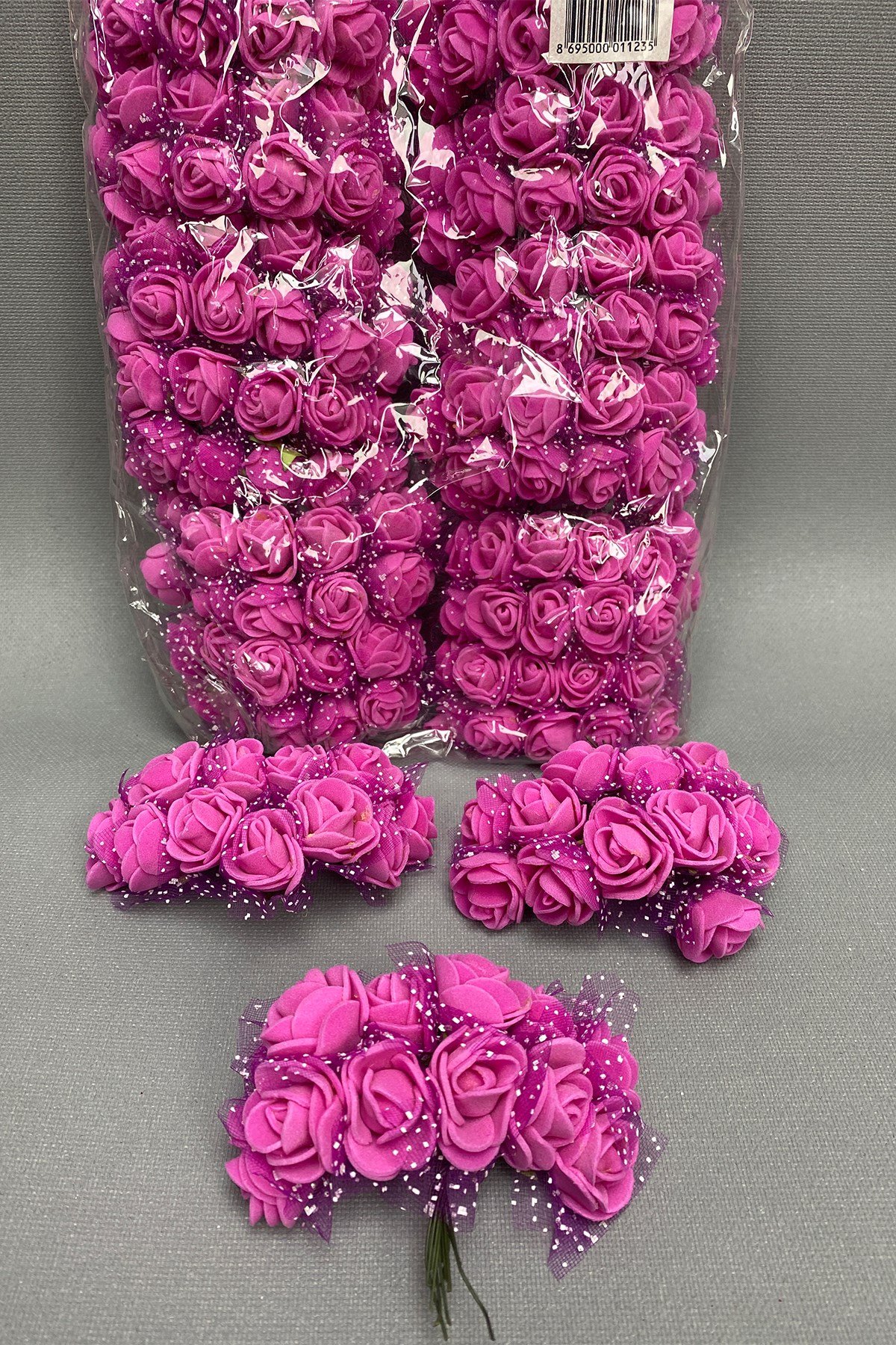 Fuşya Lateks Yapay Çiçek 144 Adet