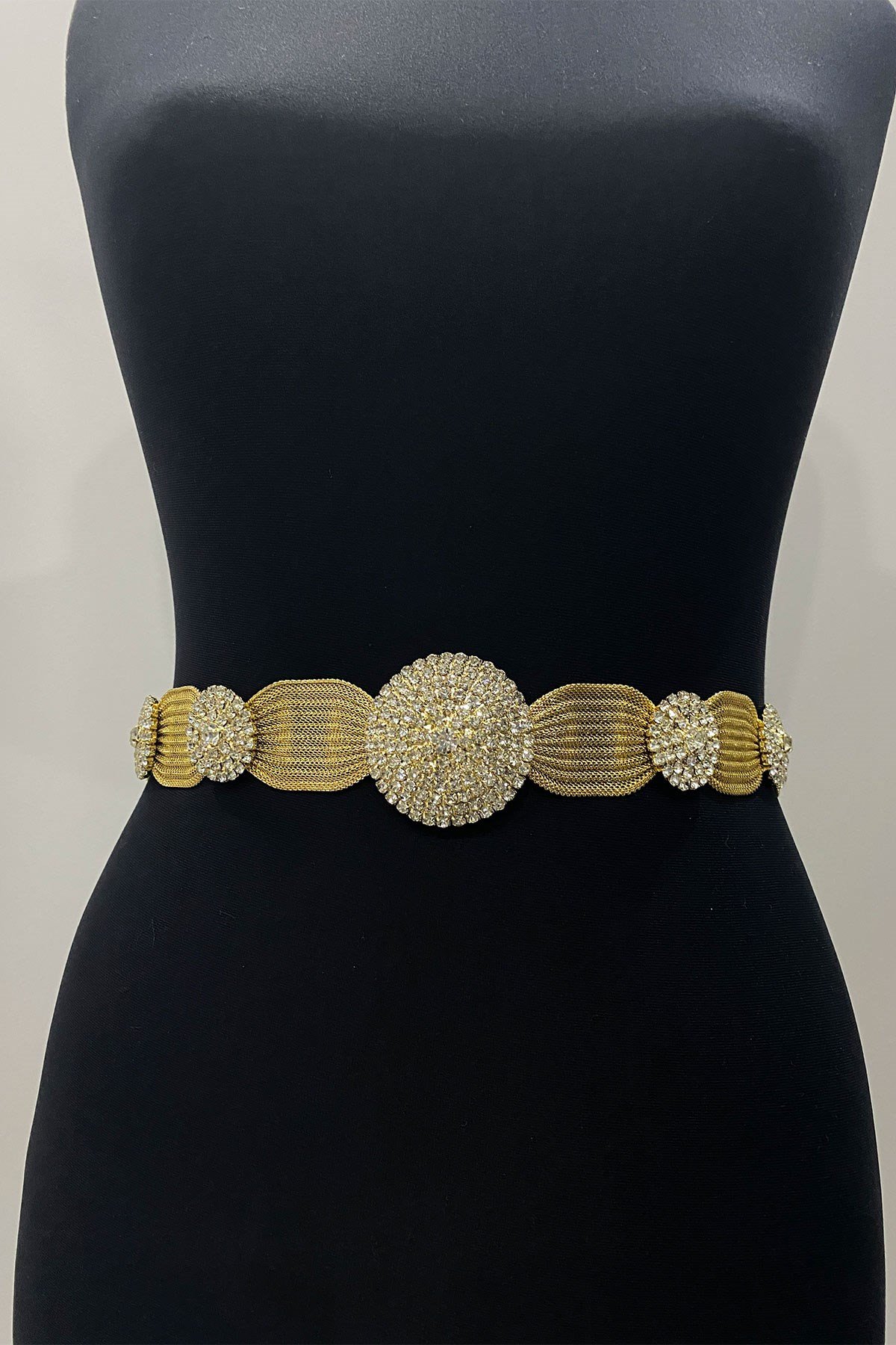 Gold Hasırlı Yöresel Taşlı Arnavut Kemeri