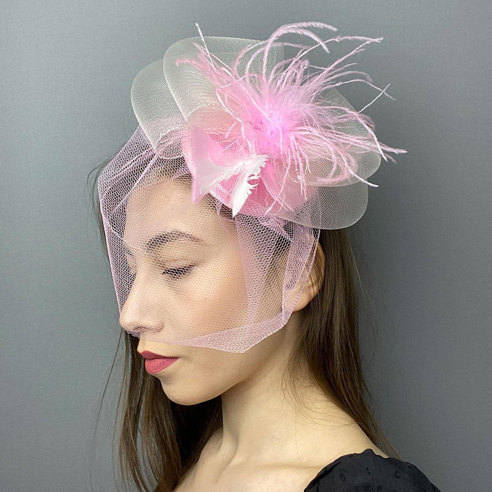 Grek Tüllü Vualet Nikah Ve Parti Şapkası