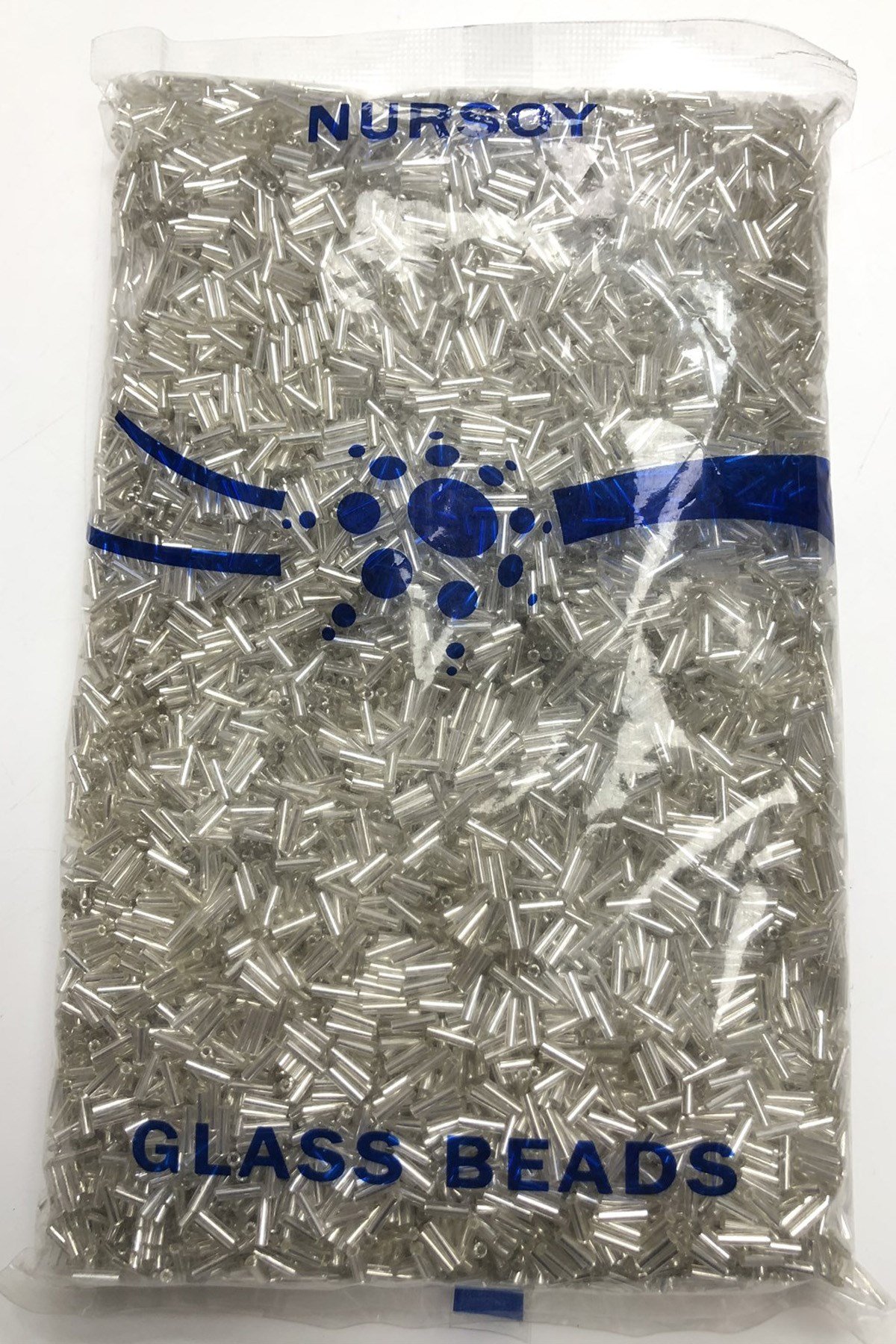 Gümüş Boru Boncuk 5 mm  500 gr