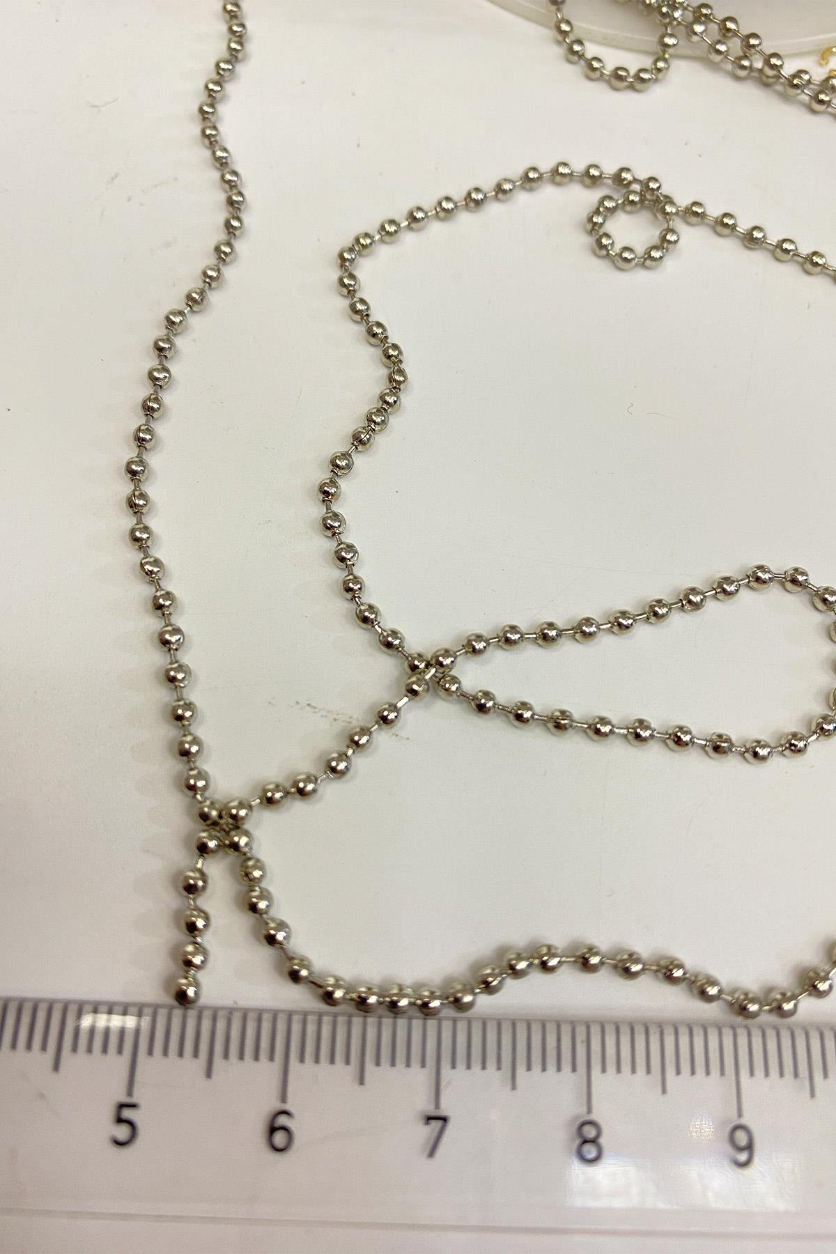 Gümüş Renk Tırnak Makası Zinciri, Kolye Ve Takı Zinciri