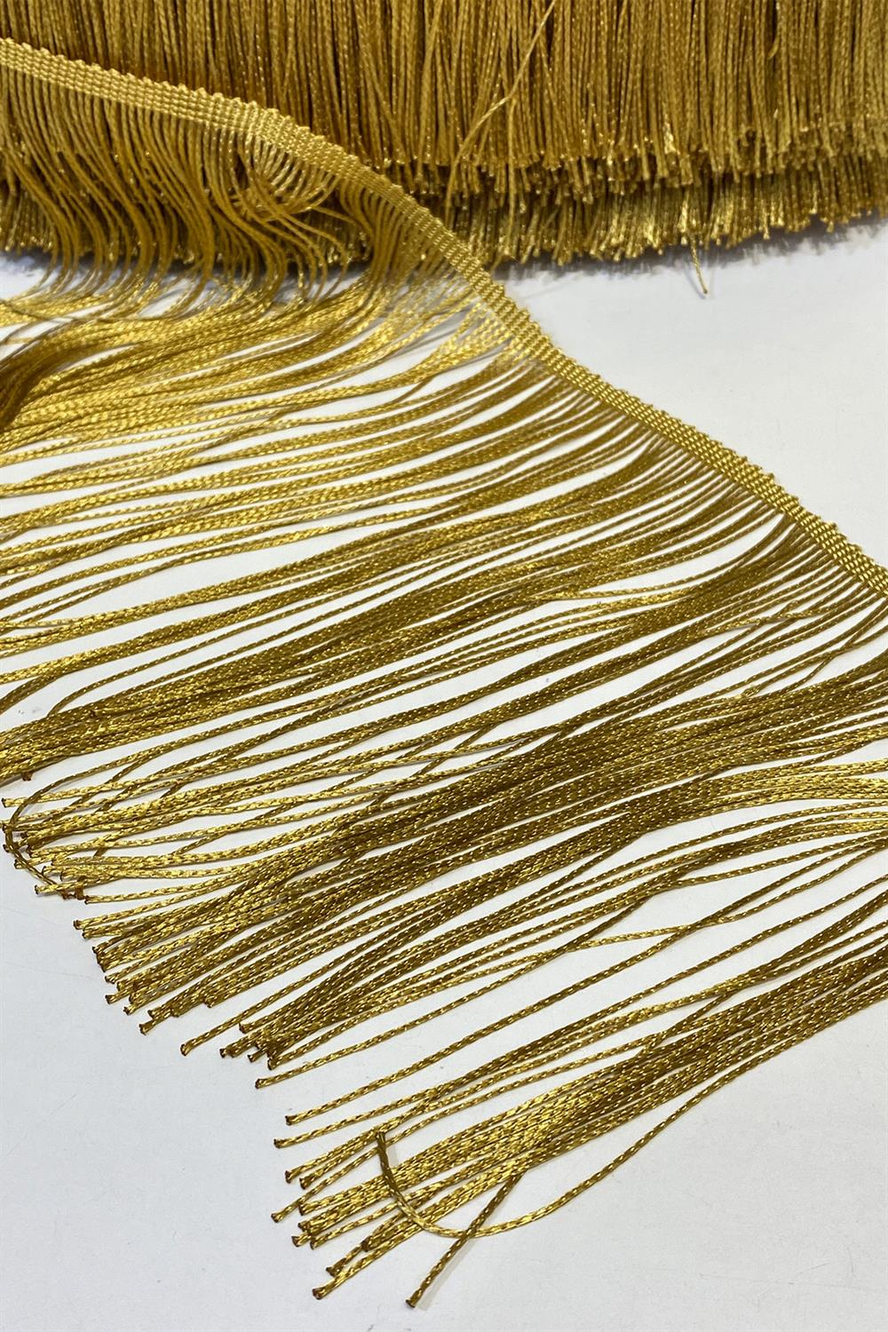 Hardal Sarısı Saçak Püskül Şerit