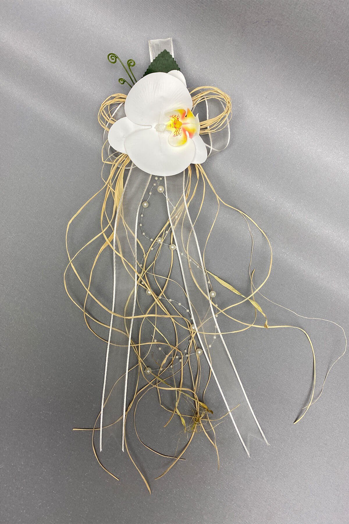 Hasırlı Bohça Bavul ve Konvoy Araba Süsü 3 Adet Krem